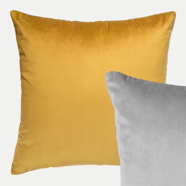 Reversible Cushion with infill Mustard