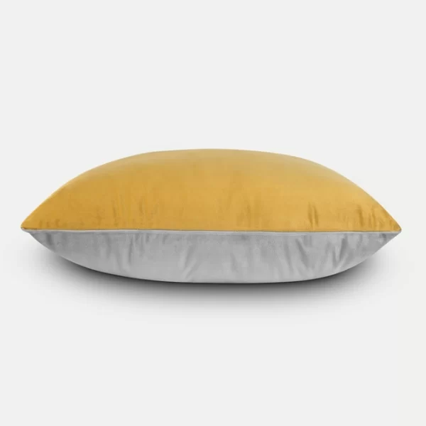 Reversible Cushion with infill Mustard full